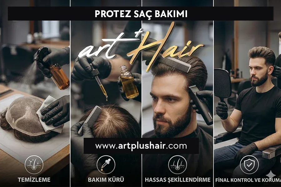 Protez Saç - %100 Doğal İnsan Saçı Gibi - Art Plus Hair Protez Saç Bakımı