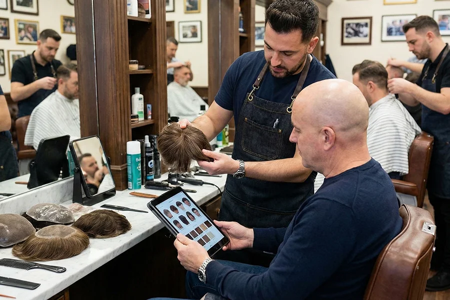 Protez saç rengi seçimi